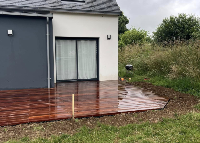 Pose de terrasse